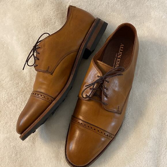 Allen Edmonds Boulevard Chestnut Cap Toe Derby Dress Shoe Size 11 - Picture 8 of 10